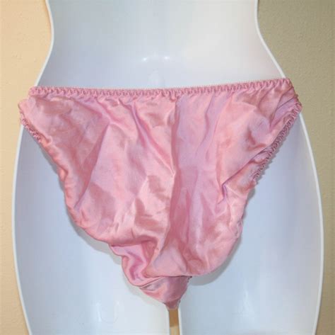 Victorias Secret 90s Pink Silk Lace Panties L 7 Etsy