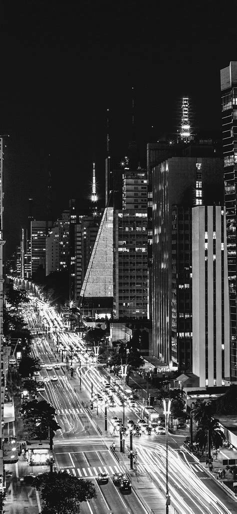 city night view urban street dark iphone  wallpapers