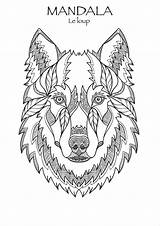 Loup Inspirant Coloriages sketch template
