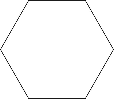 hexagon shape printable