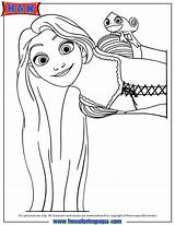 Rapunzel Tangled Colorear Målarbilder Páginas Ausmalen Desenho Princesas Hmcoloringpages sketch template