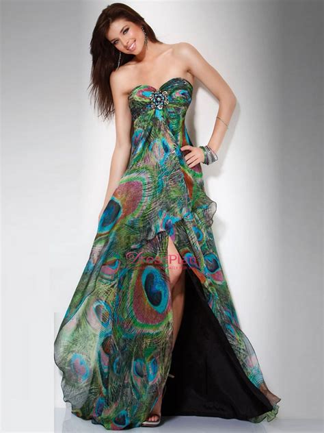 peacock clothes  pinterest peacock dress peacock feathers  evening dresses