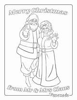 Claus Adults sketch template