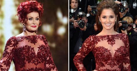 Sharon Osbourne Dons Cheryl Cole S Cannes Film Festival Dress For X
