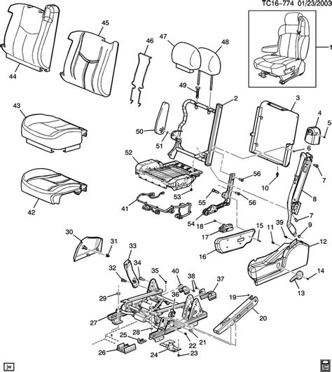 chevy tahoe seat parts velcromag