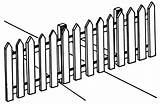 Fence Picket Drawing Clipart Line Clip Template Psf Wood Fences  Commons Cliparts Wikimedia Getdrawings Size Designs sketch template