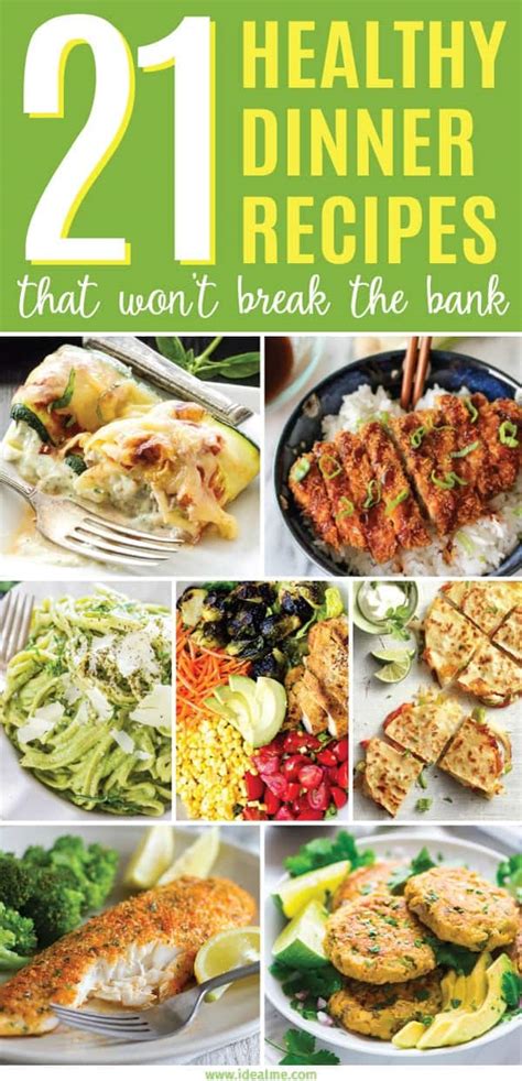 21 Healthy Dinner Recipes That Won T Break The Bank Ideal Me