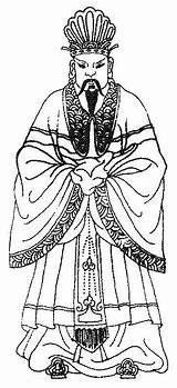 Emperador Chinois Japonnais Asiatique sketch template
