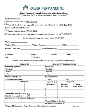 kaiser permanente discharge papers form fill   sign printable