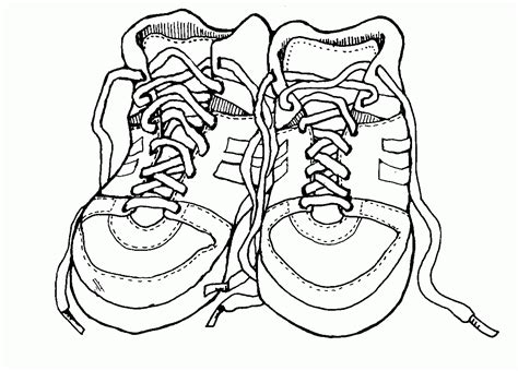 shoes coloring pages print coloring home