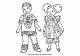 African Coloring Colouring Pages Children Kids Clipart People Kenya Africa Around Flag Colombian Kings Cliparts Color Traditional Kwanzaa American Activityvillage sketch template