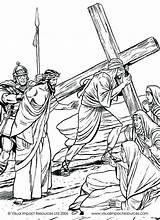 Jesus Cross Crucifixion Crucifiction Clipart Sermons4kids Resurrection Religious Ascension sketch template