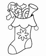 Christmas Coloring Pages Presents Stocking Stuffers Easy Holiday Holidays Pre Learning Years Xmas sketch template