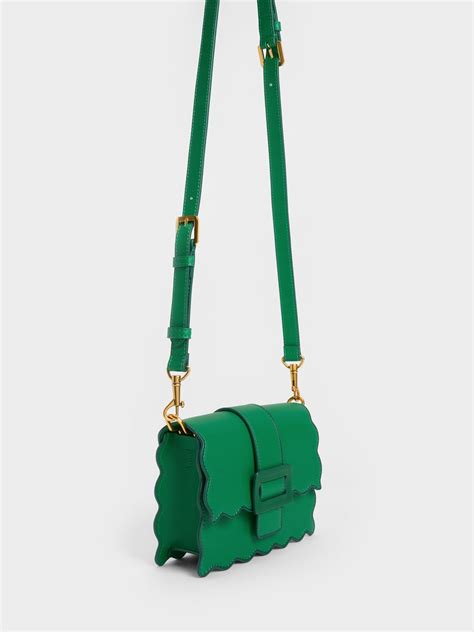 green waverly scallop trim bag charles keith hk