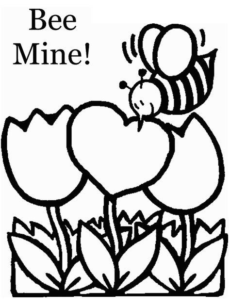 transmissionpress valentines day bee coloring pages