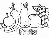 Coloring Pages Kids Printable Print Fruit sketch template