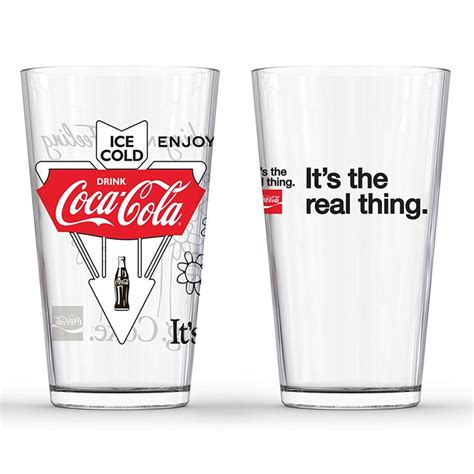 Coca Cola 2 Piece It S The Real Thing Pint Glass Set