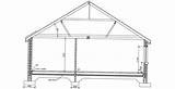 Roof Section Sloping Truss Autocad Detail  Cadbull Drawing Description sketch template