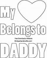 Coloring Printable Fathers Daddy Heart Father Pages Crafts Belongs Valentines Valentine Cards Dad Happy Hubpages Sheets Template Printables Kids Step sketch template