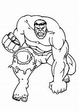 Hulk Coloring 1483 74kb sketch template