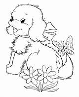 Puppy Coloring Pages Cute Printable Dog Baby Print Getcoloringpages sketch template