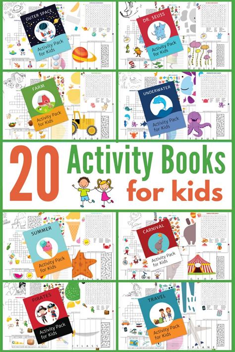 printable kids activity books bundle kids activity books printable