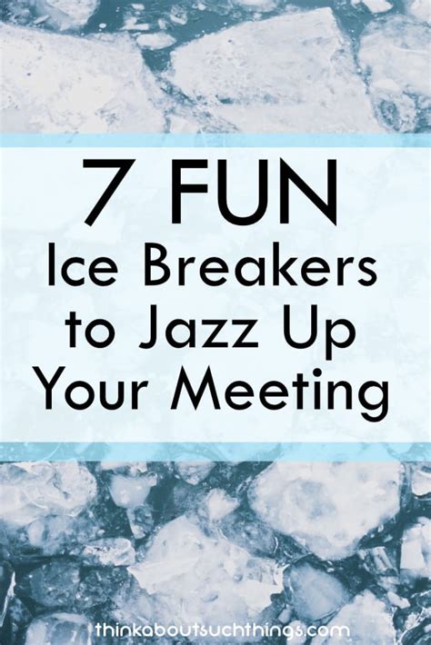 fun easy ice breakers  jazz   event
