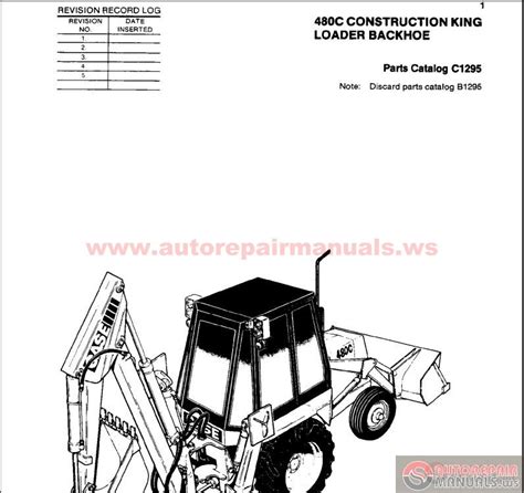 case  construction king backhoe parts catalogmanual auto repair manual forum heavy