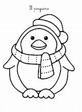 Inverno Schede Natalizi Invernali Maestra Penguin Tutte sketch template