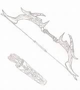 Bow Daedric Skyrim Deviantart Drawing Coloring Weapons Pages Choose Board Swords Getdrawings sketch template