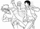 Fighting Fight Two Men People Drawing Girl Deviantart Chapter Blood Age Dark Getdrawings Group sketch template