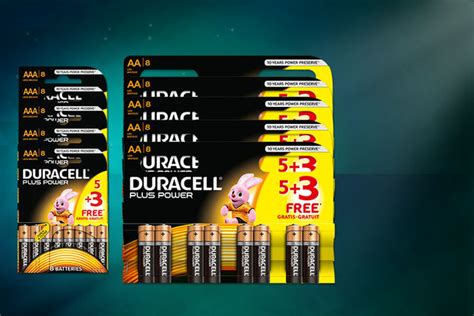 duracell aa  aaa  power batteries shop wowcher
