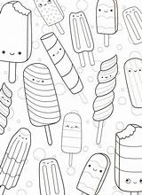 Coloring Pages Cute Food Kawaii Adult Book Sheets Printable Super Kids Yummy Girls Colouring Color Adults Fresh Stock Coloriage Crayola sketch template