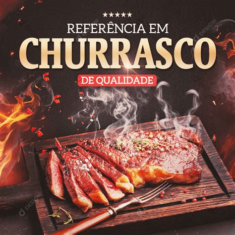 churrasco social media psd churrascaria carne acougue restaurante