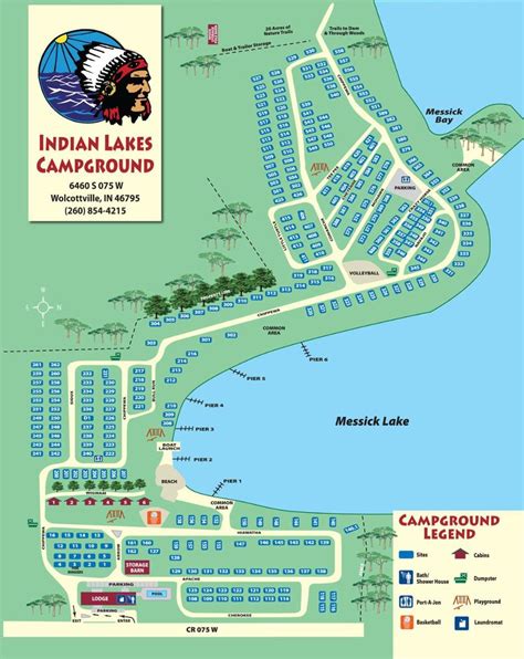 indian lake campground map