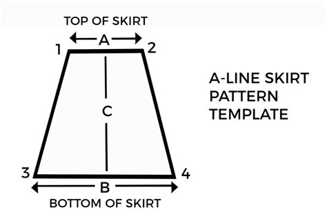 aline skirt pattern template weallsew skirt patterns sewing skirt