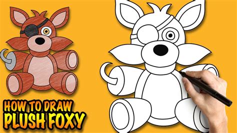 How To Draw Plush Foxy Pirate Fnaf Plushies Easy Step By Step Drawing