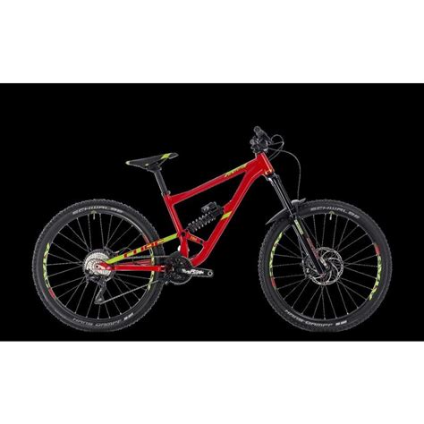 cube hanzz  race  mtb fully   red  lime