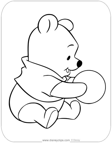 awesome baby winnie  pooh coloring
