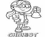 Chemist Professions sketch template