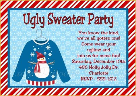 ugly sweater flyer template free of ugly sweater christmas v2 flyer