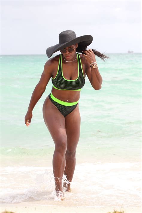 Eva Longoria And Serena Williams Candids On The Beach In