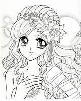 Coloring Japanese Book Pages Shoujo Anime Cute Mama Picasa Mia Web Sheets sketch template