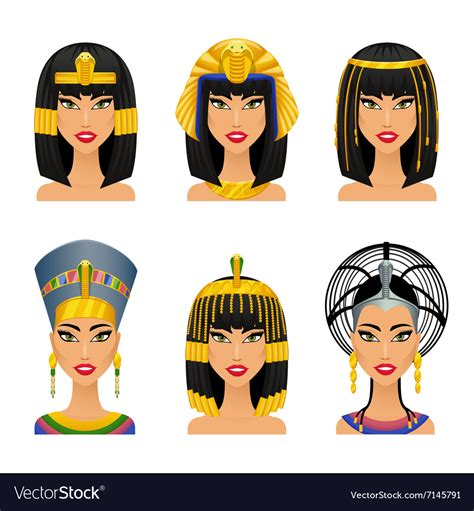 Cleopatra Egyptian Queen Royalty Free Vector Image