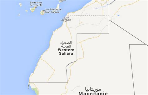 ﻿mapa De Sahara Occidental﻿ Donde Está Queda País