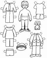 Paper Doll Dolls Printable Coloring Pages Clothes Template Clothing Boys Print Boy Own Wardrobe Sheets Paperdolls Play Colouring Neck Mens sketch template