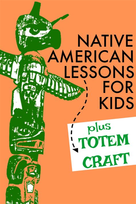 native american heritage month lessons activities  totem pole