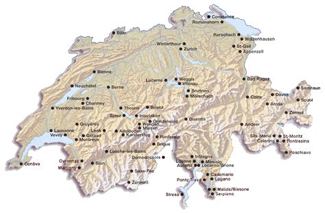 mapa suiza