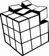 Cubo Rubik sketch template