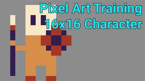 [en] 16x16 Character Pixel Art Training Youtube